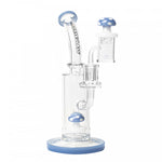 Load image into Gallery viewer, RED EYE GLASS 7" TALL FUNGUY RIG W/ MUSHROOM PERC, CAB CAP AND TERP PEARL