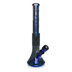 Load image into Gallery viewer, RED EYE TEK 19" 7MM THICK METALLIC TERMINATOR FINISH REVOLUTION DUAL CHAMBER BELL BASE WATER PIPE