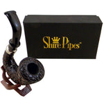 Load image into Gallery viewer, Carved Hungarian Calabash Pulsar Shire Pipes