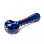 Load image into Gallery viewer, Blue Cheech and Chong Glass 4.5inch Sun Kings Hand Pipe