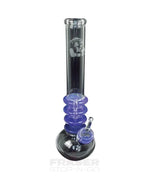 Load image into Gallery viewer, Red Eye Glass 14inch tall Purple Glass on Glass Sparkle Liquid with Ice Catcher