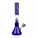 Load image into Gallery viewer, RED EYE GLASS 17" TALL BLUE OCTOPUS PERC. BEAKER TUBE
