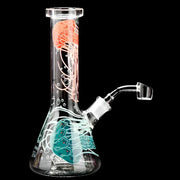 Red Eye Glass 8.5 inch Jellyfish Concentrate Beaker Tube Dab Rig