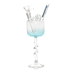 Load image into Gallery viewer, RED EYE GLASS 9" TALL ICE COLD HAPPY HOUR WATER PIPE