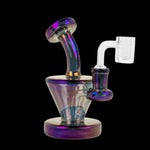 Load image into Gallery viewer, Metallic Blue Red Eye Tek 5.5inch Quantum Terminator Finish Concentrate Rig