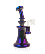 Load image into Gallery viewer, Red Eye Tek 8inch Tall Blue Metallic Terminator Finish Spectrum Concentrate Rig
