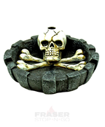 Load image into Gallery viewer, Skull and Bones Design Ashtray with Snuffer