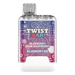 Load image into Gallery viewer, Blueberry Sour Raspberry and Blueberry Ice of Twist Bar Disposable Vape