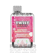 Load image into Gallery viewer, Raspberry Dragon Fruit Ice and Dragonfruit Strawberry Ice of Twist Bar 25k Disposable Vape