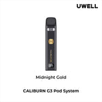 Load image into Gallery viewer, Caliburn G3 Pod Kit Midnight Gold