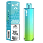 Load image into Gallery viewer, Cool Mint of Vfeel V1 6K puff Disposable vape