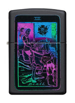 Load image into Gallery viewer, Black Light Tarot Card Zippo Pocket Lighter
