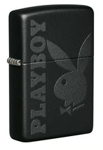 Load image into Gallery viewer, Black Playboy Zippo Pocket Lighter