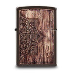 Load image into Gallery viewer, Wood Mandala Zippo Pocket Lighter
