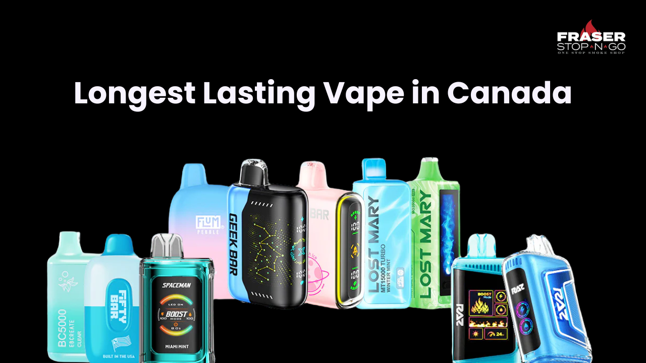 Longest Lasting Disposable Vapes in Canada FRASER STOP N GO Longest Lasting Disposable Vapes in Canada FRASER STOP N GO