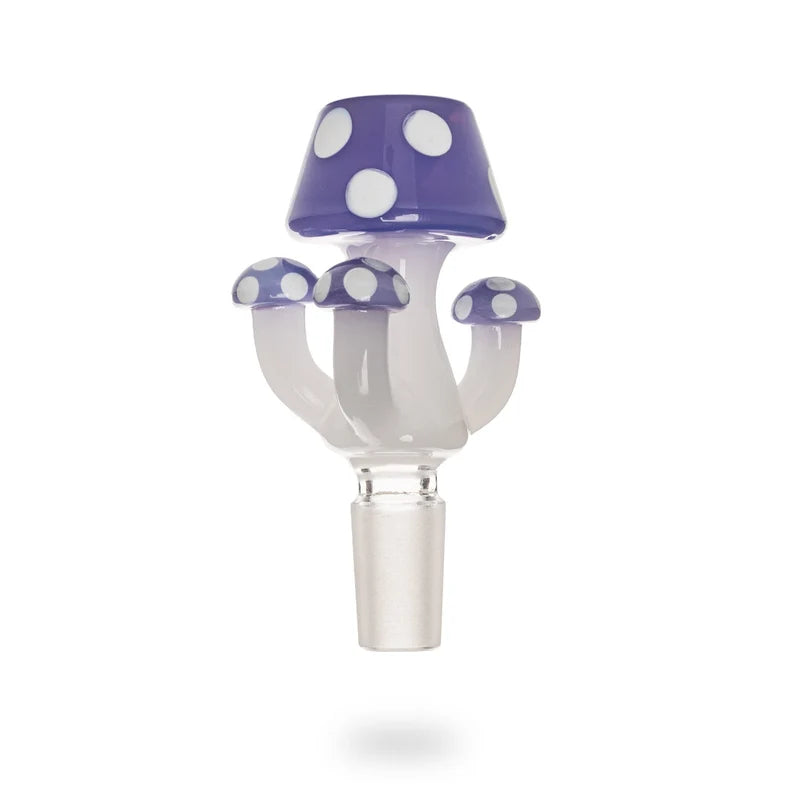 RED EYE GLASS 14MM AMANITA MUSHROOM PULL-OUT