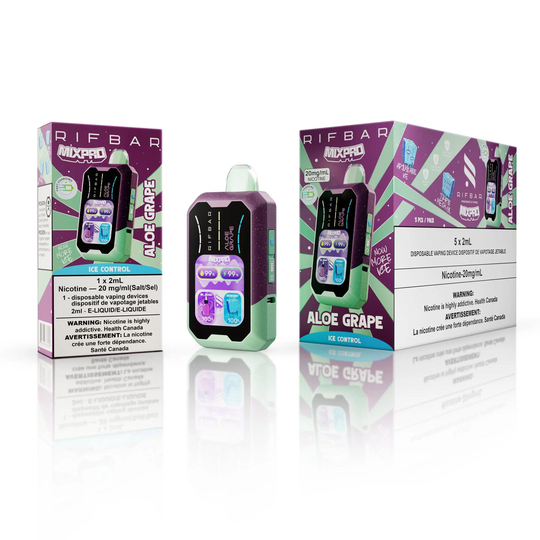 Aloe Grape RifBar Mixpro Disposable Vape