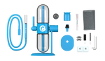 Load image into Gallery viewer, STUNDENGLASS - COOKIES ( METAL GRAVITY INFUSER COMPLETE SET 15&quot; TALL WITH 360 ROTATING GLASS )
