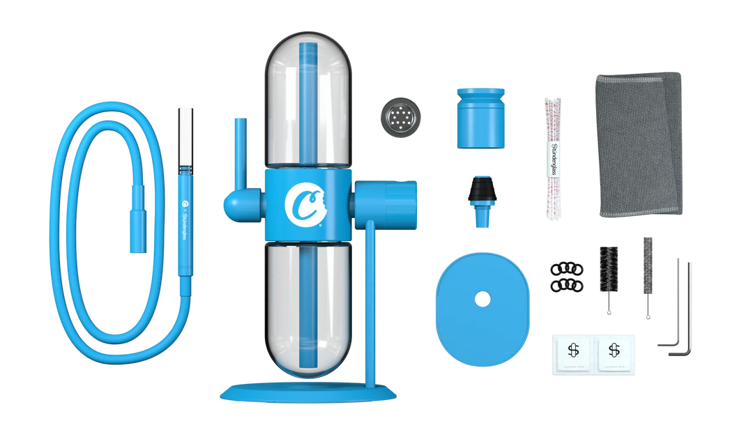 STUNDENGLASS - COOKIES ( METAL GRAVITY INFUSER COMPLETE SET 15" TALL WITH 360 ROTATING GLASS )