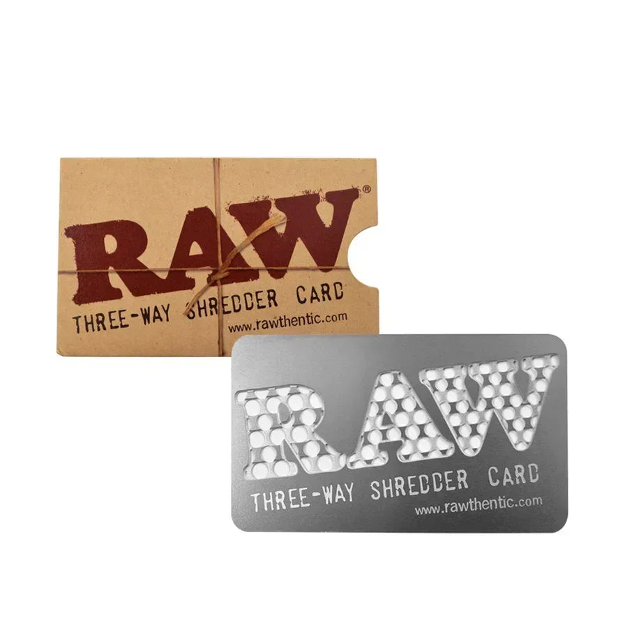RAW - THREE-WAY SHREDDER CARD