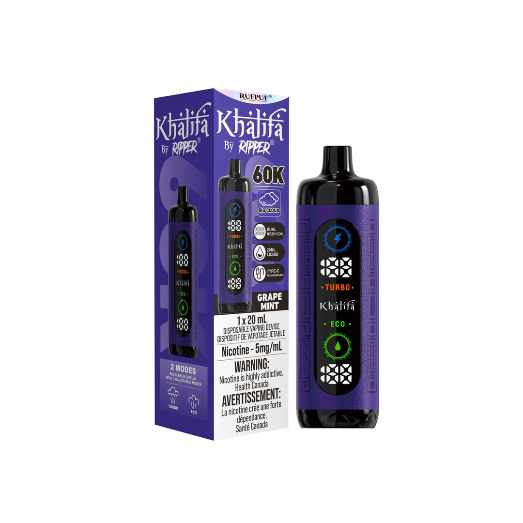 Khalifa Bar by Ripper 60k Puffs Disposable]