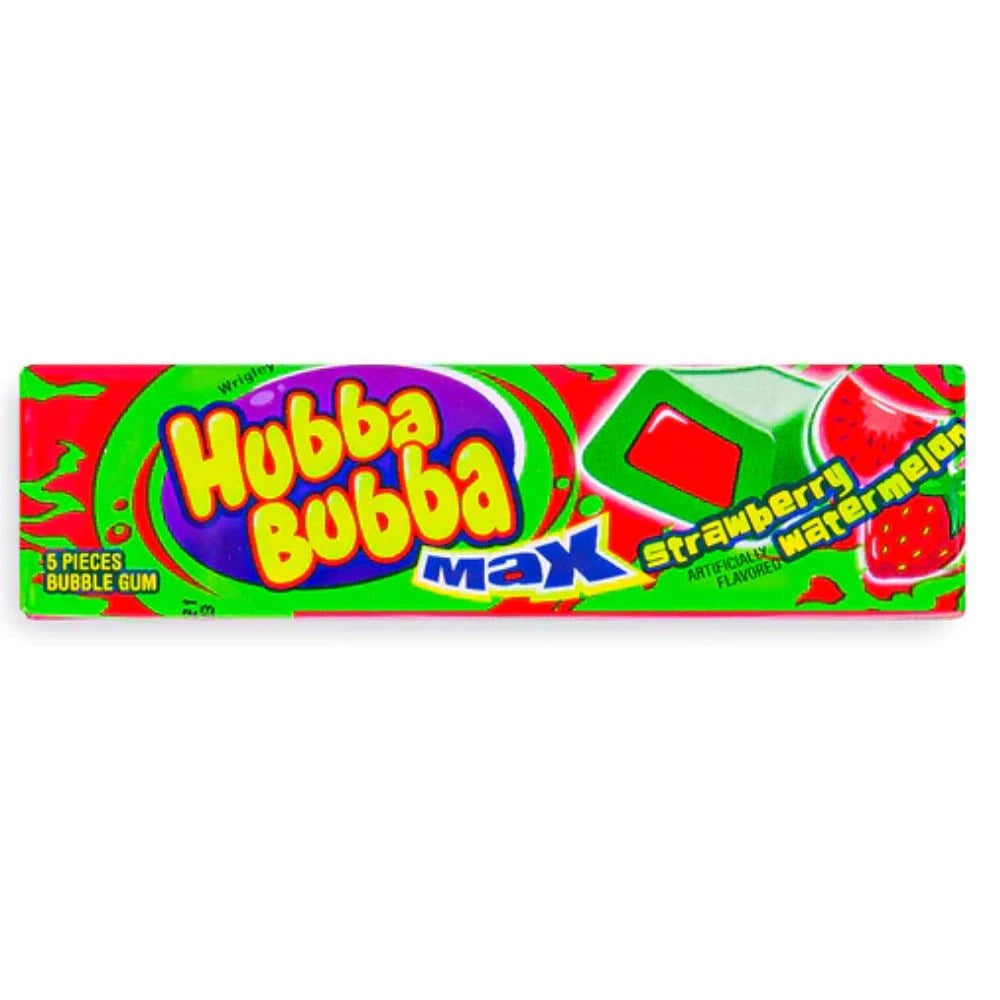 HUBBA BUBBA MAX STRAWBERRY WATERMELON BUBBLE GUM