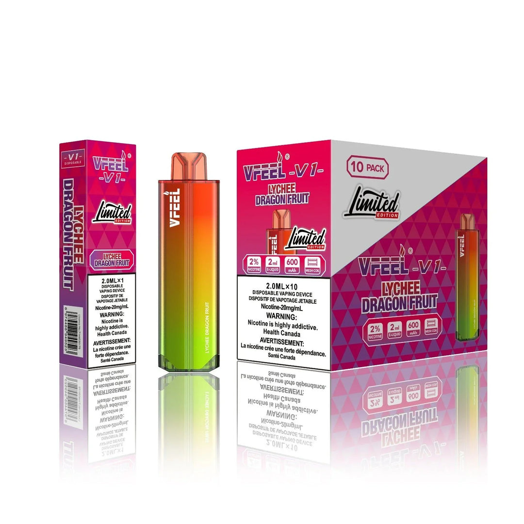 Lychee Dragon Fruit VFEEL V1 6000 Puffs Disposable FRASER STOP N GO Lychee Dragon Fruit VFEEL V1 6000 Puffs Disposable FRASER STOP N GO