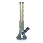 Load image into Gallery viewer, RED EYE TEK 19" 7MM THICK METALLIC TERMINATOR FINISH REVOLUTION DUAL CHAMBER BELL BASE WATER PIPE