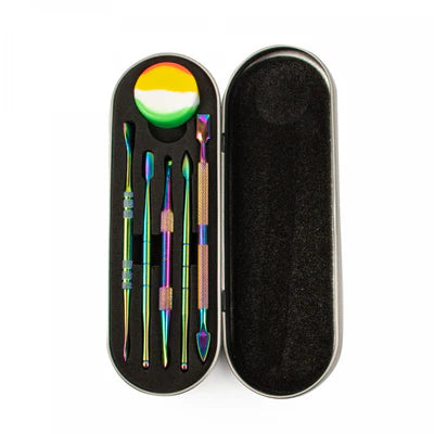 LIT Silicone Anodized Dabber Set W/ Carrying Case & Jar