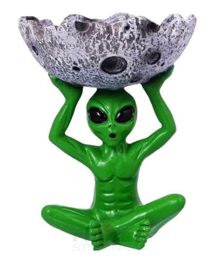 Alien Holding Moon Design Ashtray