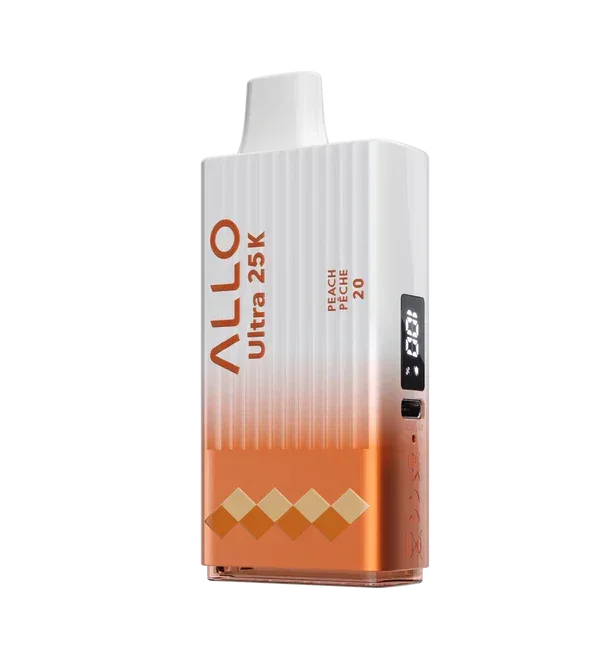 ALLO ULTRA 25K Peach Disposable Vape FRASER STOP N GO ALLO ULTRA 25K Peach Disposable Vape FRASER STOP N GO