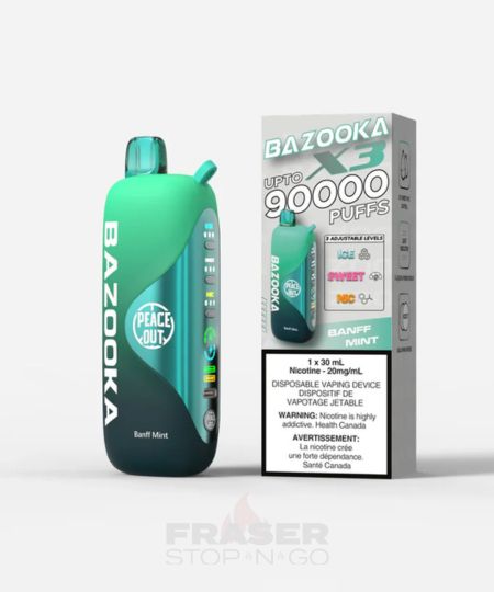 Banff Mint Bazooka X3 90K Disposable Vape