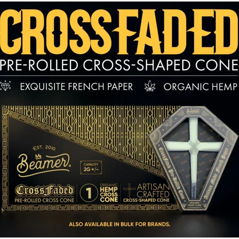 Beamer Cross Faded Pre Rolled Cone