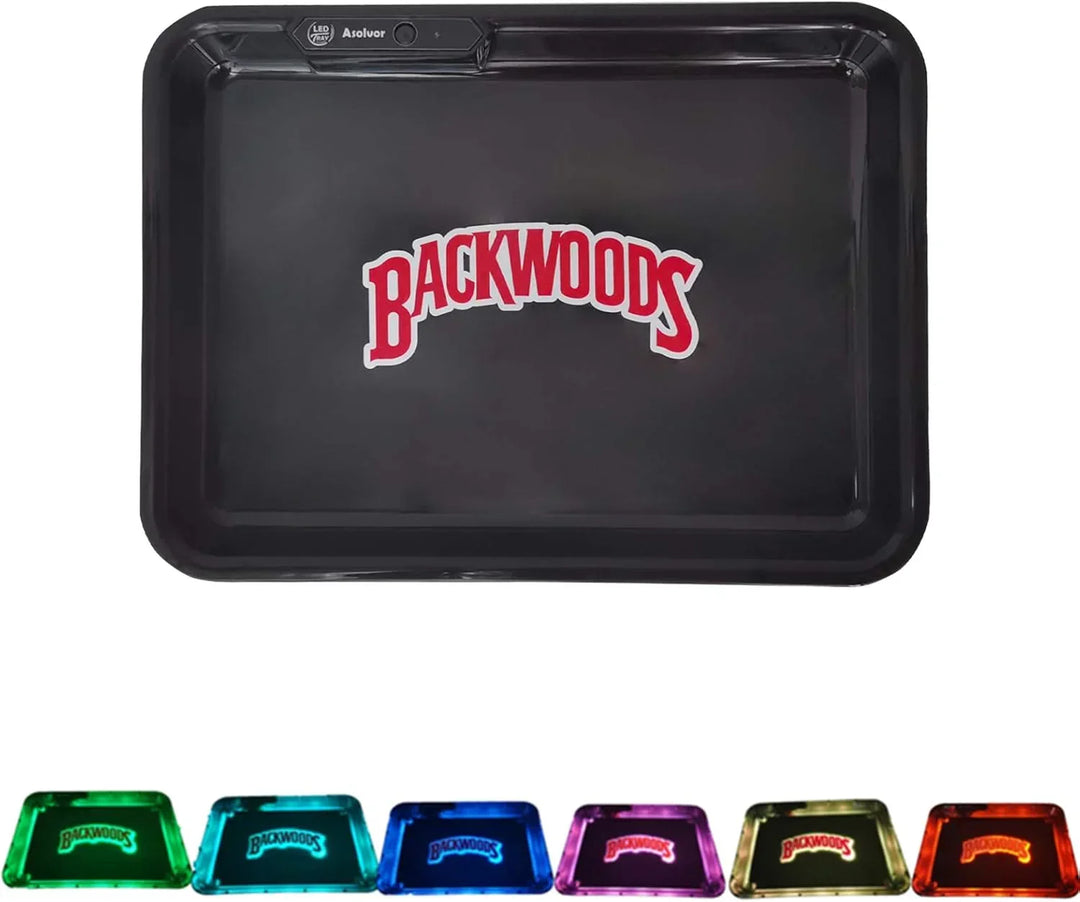 Black Backwood Tray with Scale