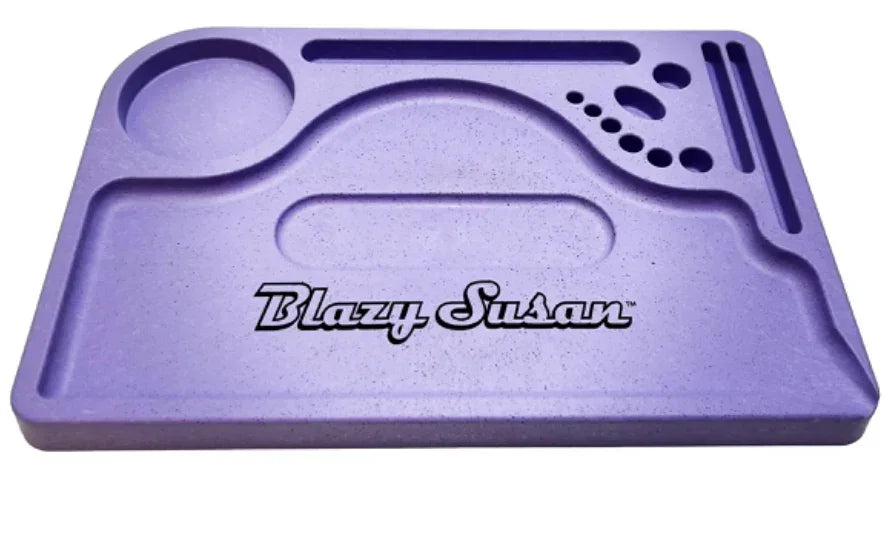 Hemp M Utility Purple Blazy Susan Metal Rolling Tray