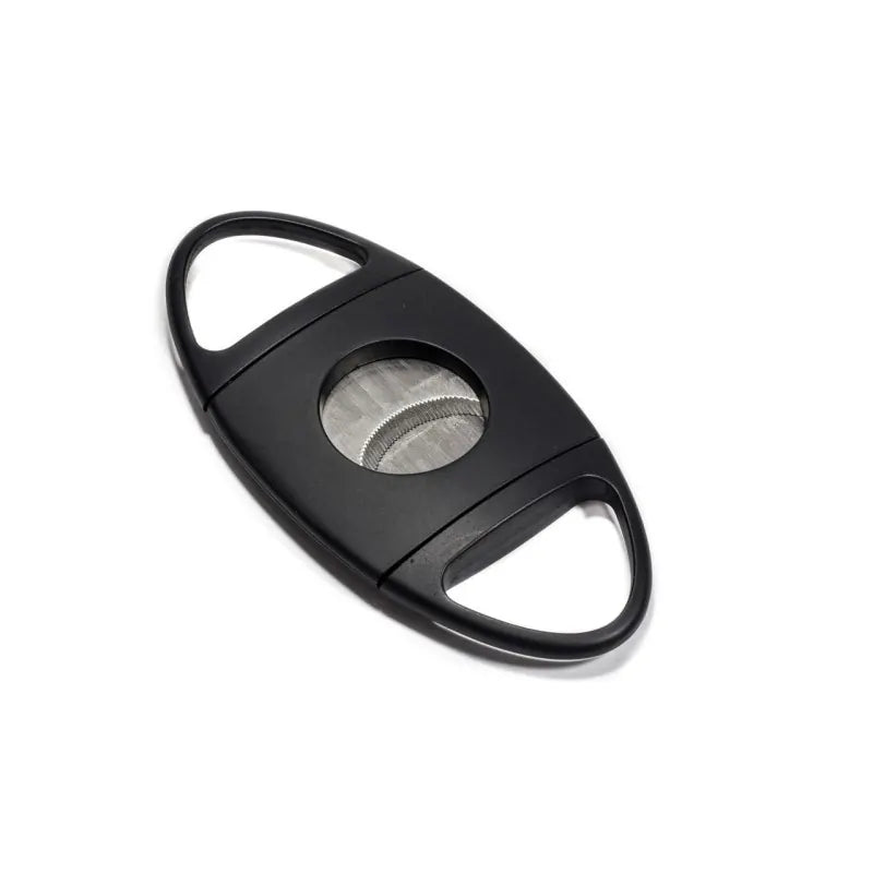 CIGAR CUTTER 54 GUAGE BLACK FOOTBALL DOUBLE BLADE
