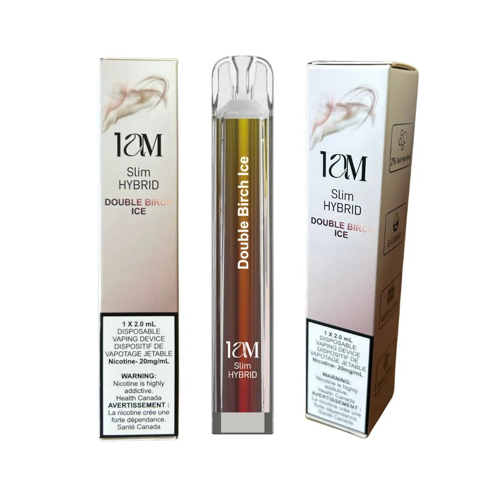 DOUBLE BIRCH ICE 1AM SLIM HYBRID 2K PUFFS DISPOSABLE VAPE