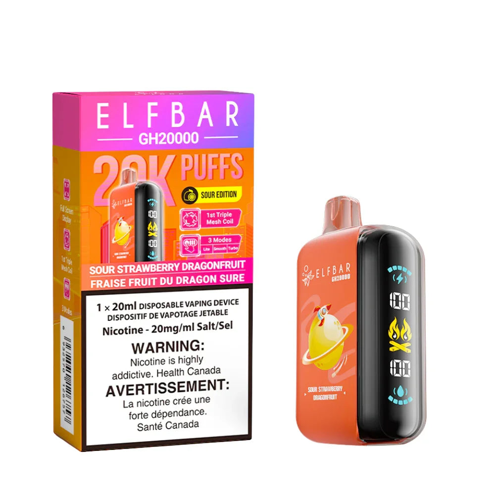 Sour Strawberry Dragonfruit Elf Bar GH20000 20mg
