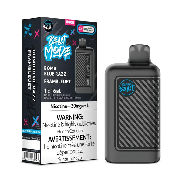 Flavour Beast Beast Mode 8000 Bomb Blue Razz 20mg