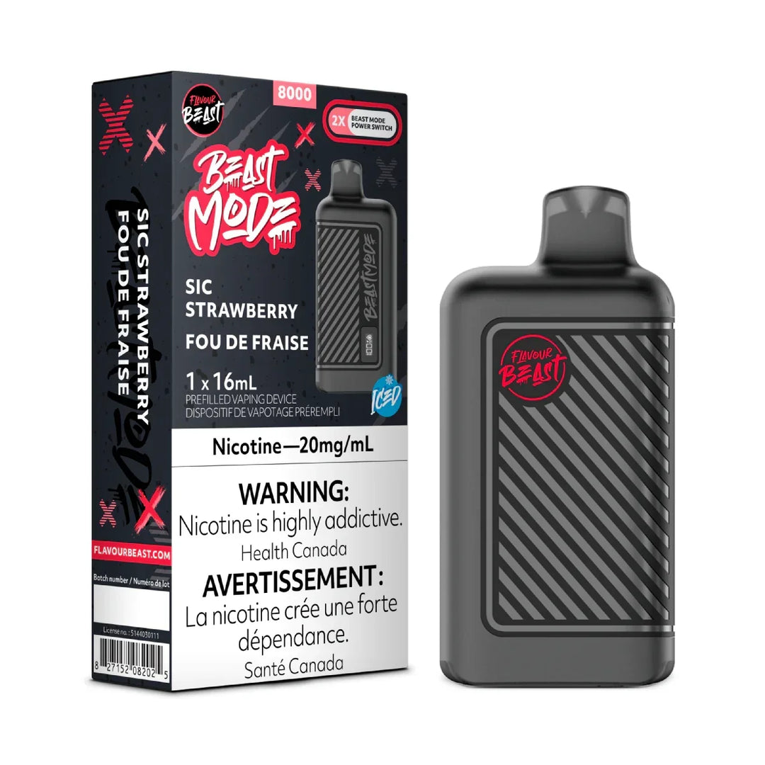 Flavour Beast Beast Mode 8000 SIC Strawberry 20mg
