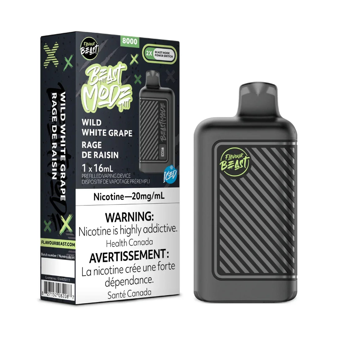 Flavour Beast Beast Mode 8000 Wild White Grape 20mg