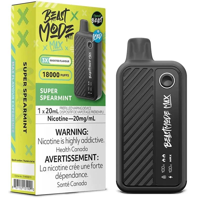 flavour beast beast mode max 18k super spearmint 20ml