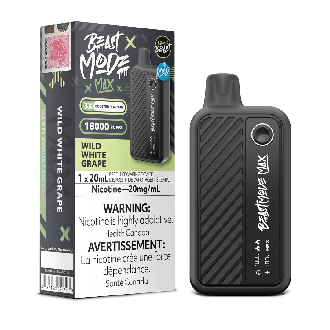 flavour beast beast mode max 18k wild white grape 20ml