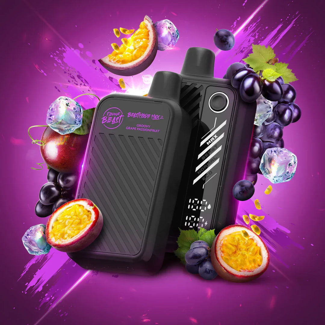 Flavour Beast Beat Mode Max 2 50k Groovy Grape Passionfruit 20mg