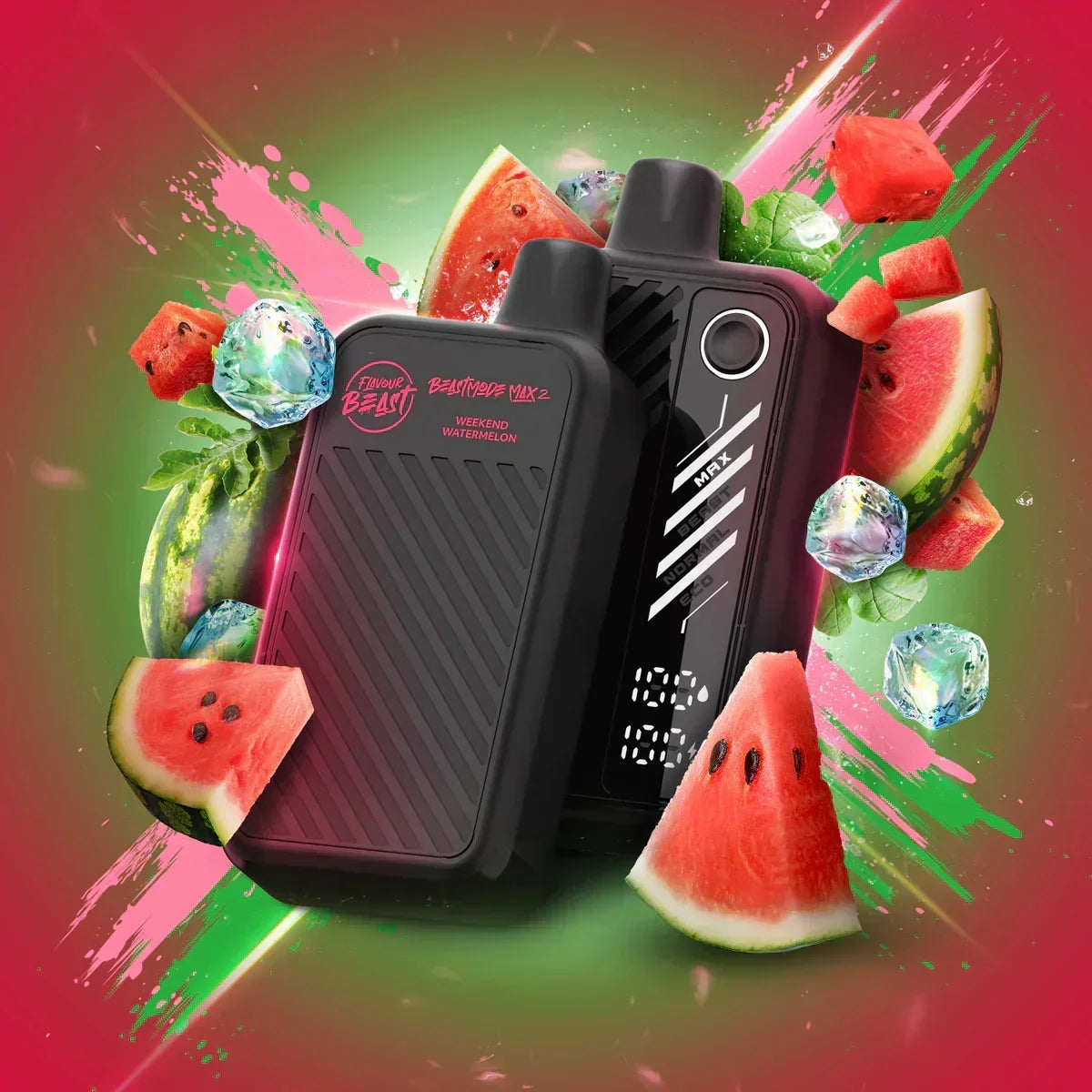 WEEKEND WATERMELON FLAVOUR BEAST BEAST MODE MAX-2 50K DISPOSABLE VAPE   FRASER STOP N GO