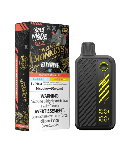 FLAVOUR BEAST BEAST MODE MAX-2 50K TWELVE MONKEYS HARAMBAE (GRAPEFRUIT LEMON LIME)