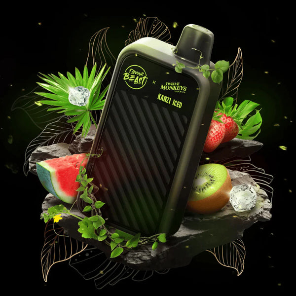 FLAVOUR BEAST BEAST MODE MAX-2 50K TWELVE MONKEYS WATERMELON STRAWBERRY KIWI ICED