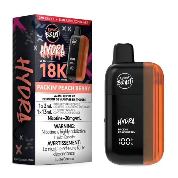 Flavour Beast Hydra 18k Packin Peach Berry 20mg