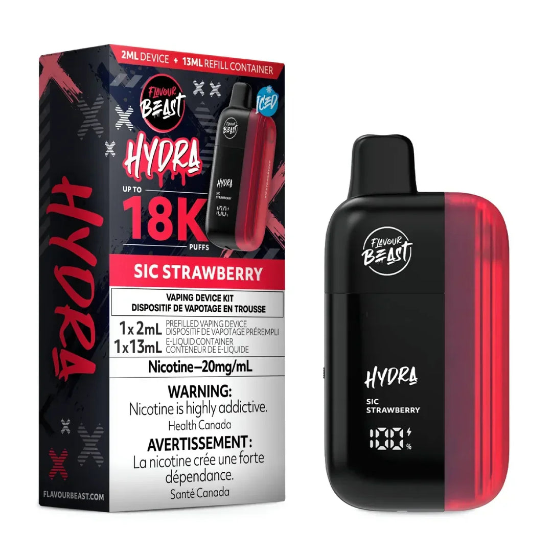 Flavour Beast Hydra 18k SIC Strawberry 20mg