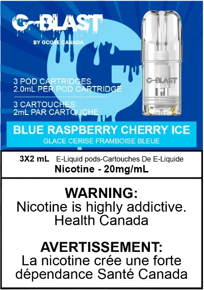 Blue Raspberry Cherry Ice G-Blast Replacement Pods